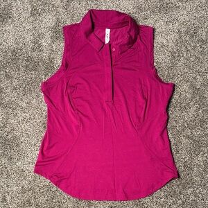 Lululemon sleeveless Polo Top in Fuchsia - Women's Active Tank